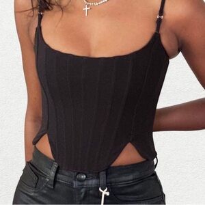 White Fox Boutique Black Camisole Top